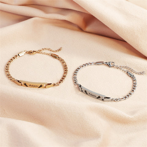 Elishma Figaro Link Name Bracelet