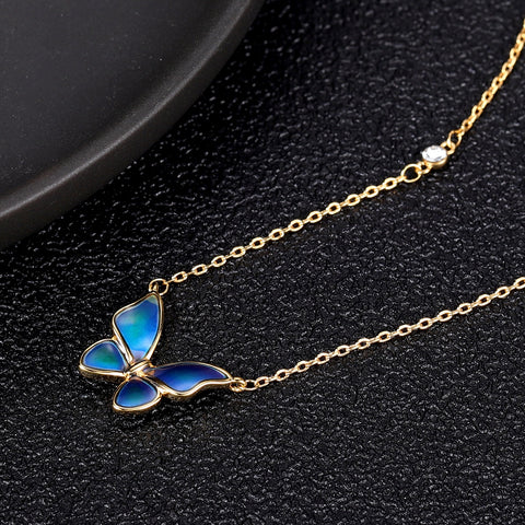 Butterfly Birthstone Necklace