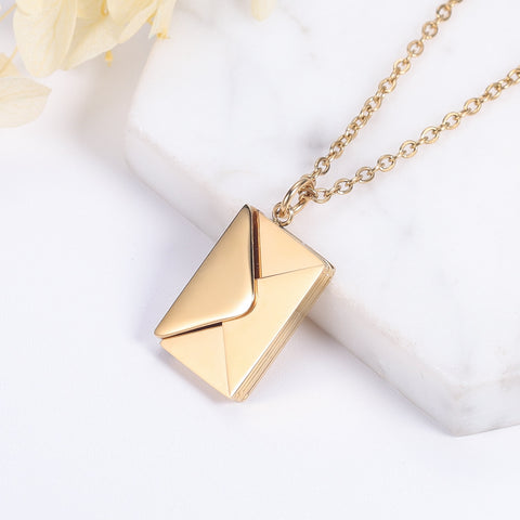 Love Letter Envelope Personalized Necklace