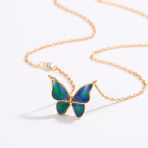 Butterfly Birthstone Necklace