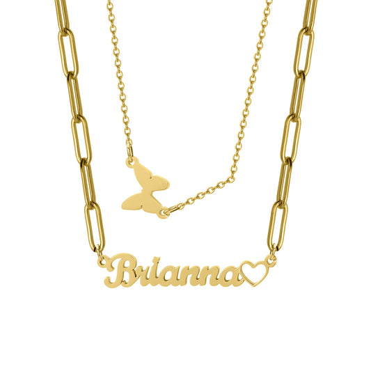 Brianna Layered Name Necklace