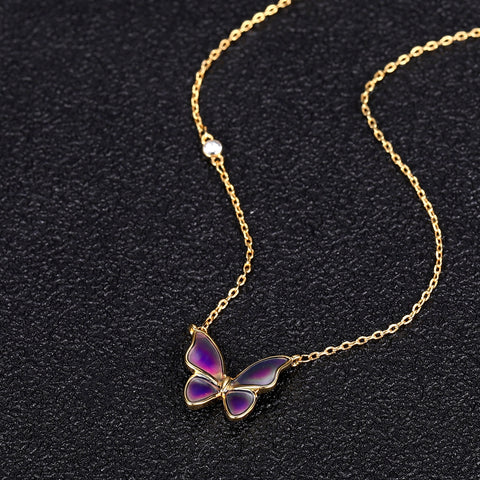 Butterfly Birthstone Necklace