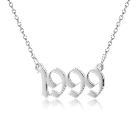 Old English Year Necklace