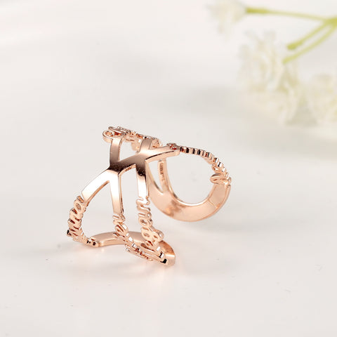 Multi-Name Infinity Adjustable Ring