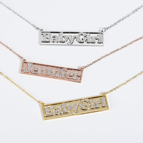 Jennifer Nameplate Necklace