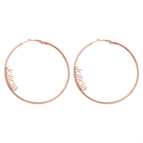 Jolicia Hoop Name Earrings