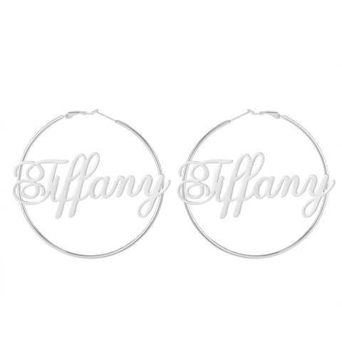 Tiffany Hoop Name Earrings