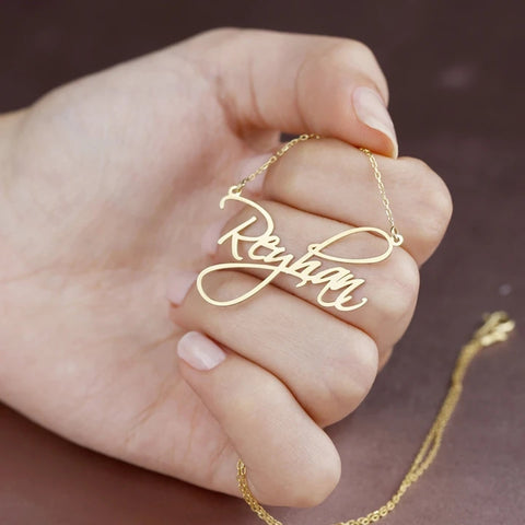 Reyhan Cursive Name Necklace