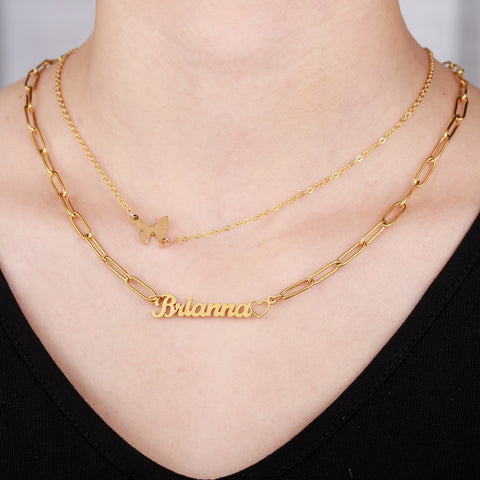 Brianna Layered Name Necklace