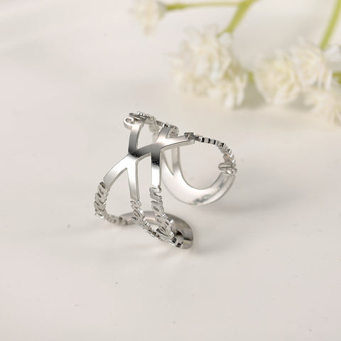 Multi-Name Infinity Adjustable Ring