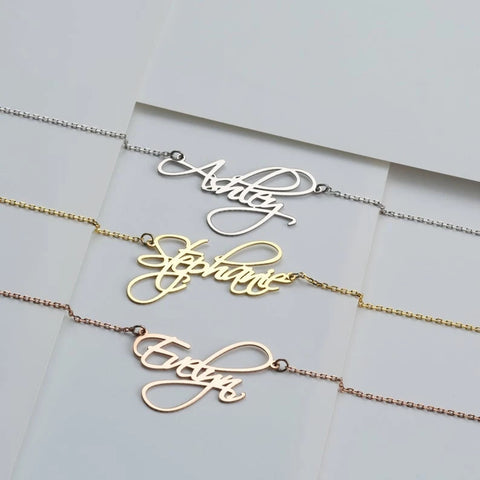 Reyhan Cursive Name Necklace