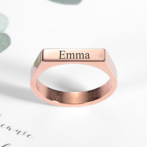 Taylor Name Bar Ring