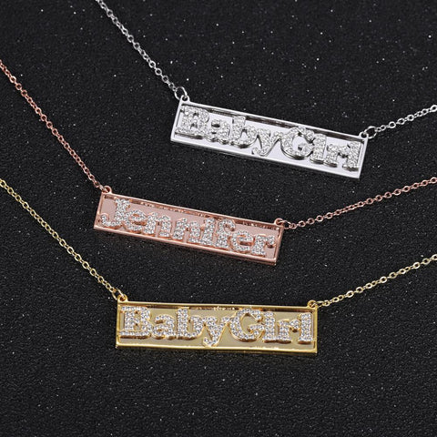 Jennifer Nameplate Necklace