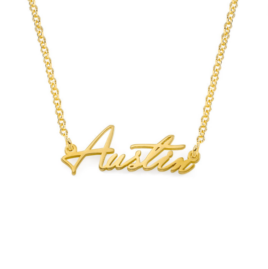 Hanna Cursive Name Necklace