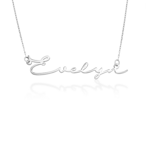 Signature Script Name Necklace