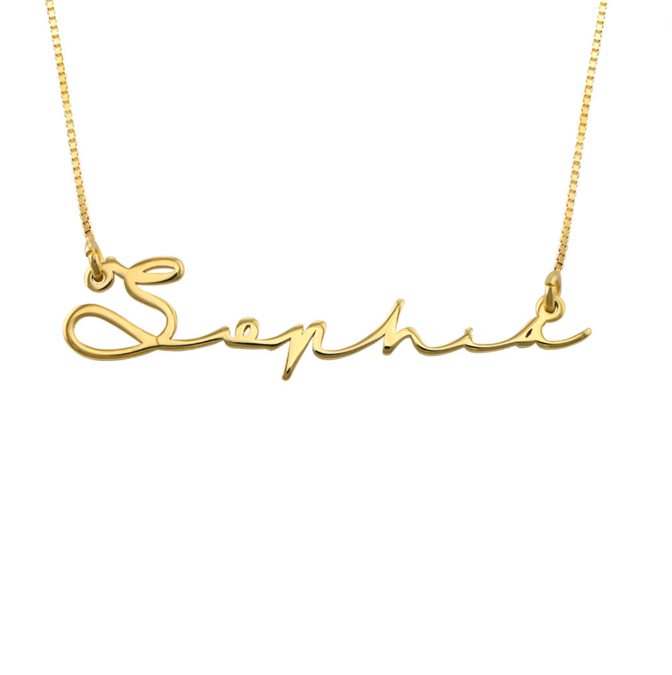 Signature Script Name Necklace