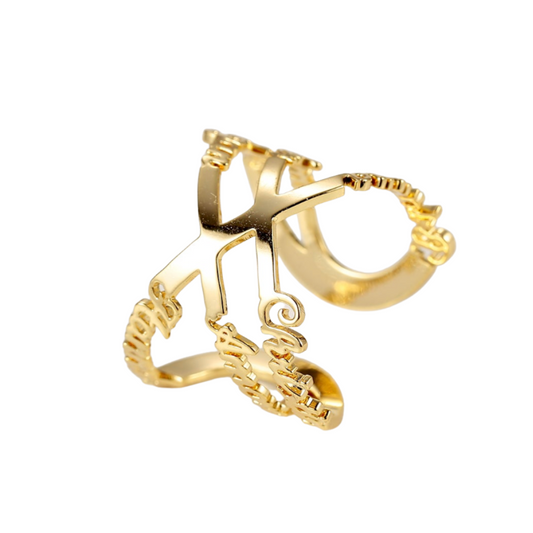 Multi-Name Infinity Adjustable Ring