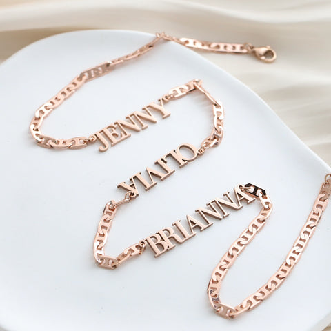 Brianna Multi-Name Mariner Link Necklace