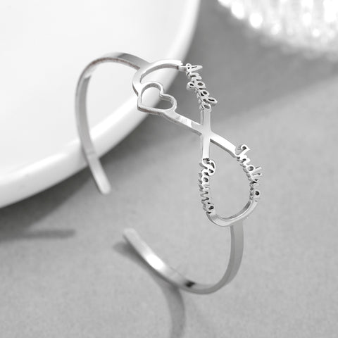 Infinity Multi-Name Bangle