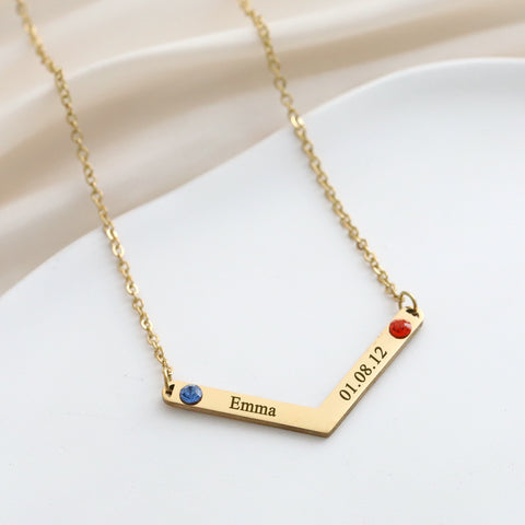 Sophia Multi-Name Birthstone Necklace