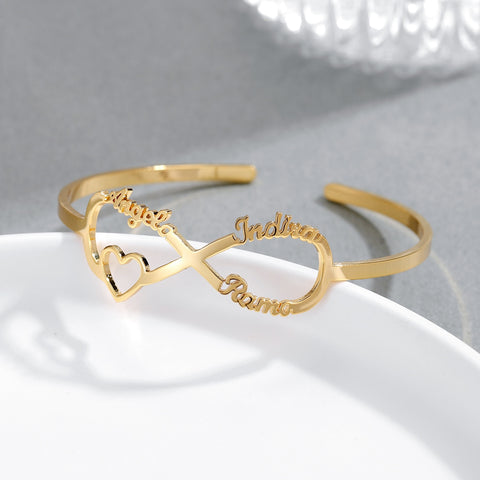 Infinity Multi-Name Bangle