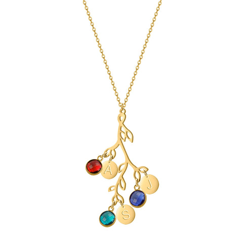 Birthstone Family Tree Necklace