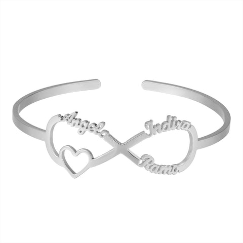 Infinity Multi-Name Bangle