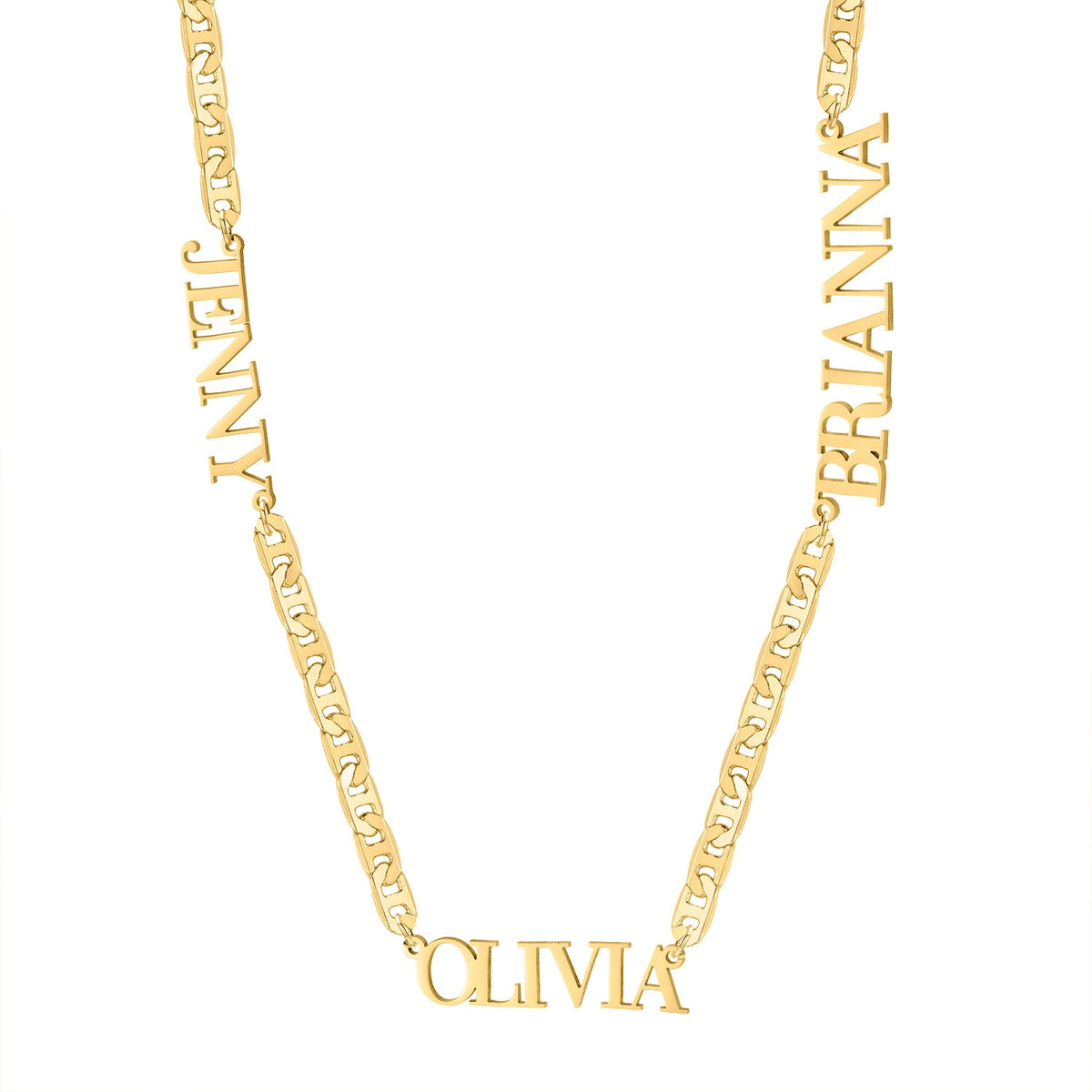 Brianna Multi-Name Mariner Link Necklace